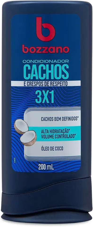 Bozzano Condicionador Cachos e Crespos 3x1 200ml