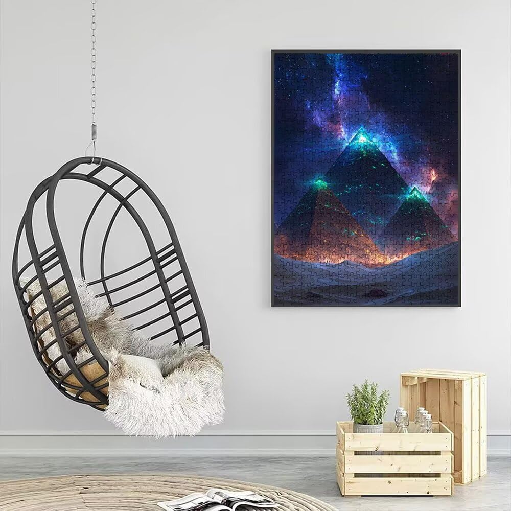 Puzzle 2000 Pezzi, Piramide Stellare 3D Puzzle per Adulti Impegnativo, Educa Puzzles Artistico, Divertente E Stimolante Puzzles Decorativo per La Famiglia, Regalo e Decorazione Pareti DX0YL6-942
