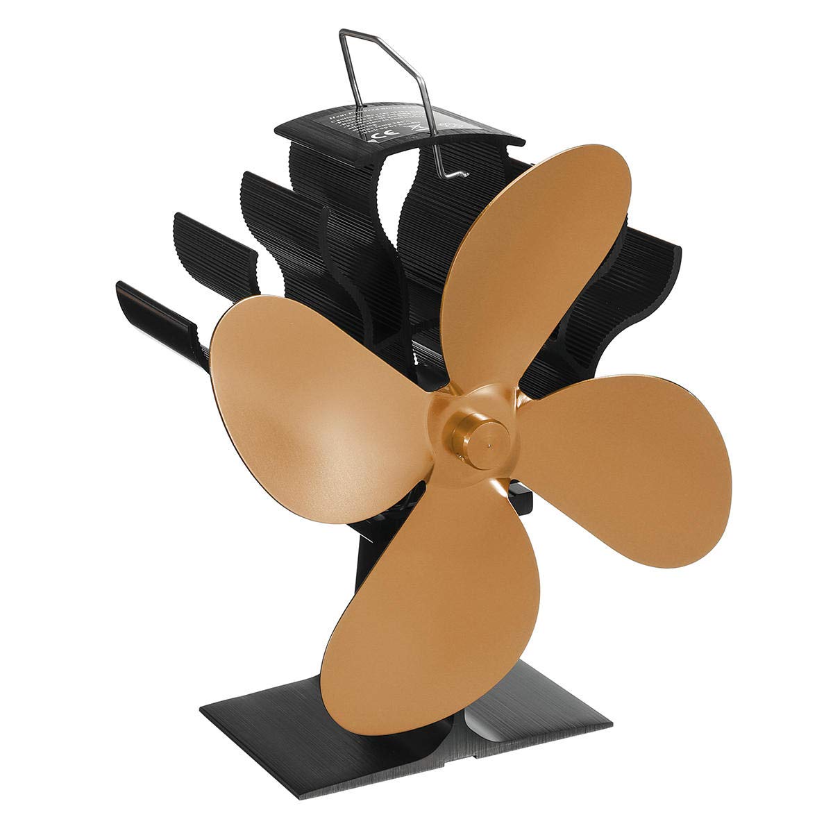 Multifunction Electronic Module YL901 4. يترك Eco Heat Heted Wood موقد مروحة، للغاز/بيليه/سجل/مواقد الأدوار الخشب مدفأة مروحة For PC, car, Electronic Equipment (Color : Gold)