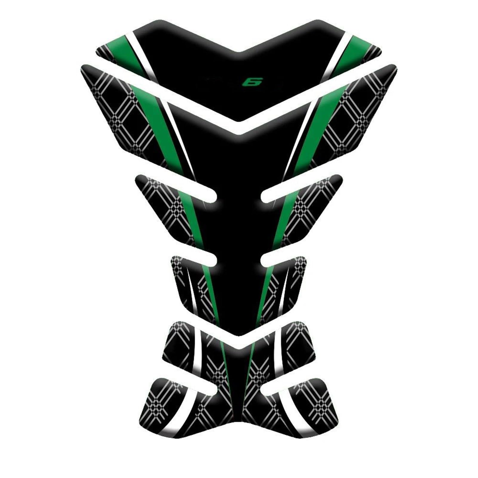 Ysdsls Color9 Motorcycle Stickers Tank Pad Sticker Protector Decals Case For Kawasaki For Er6n For Er-6N Tankpad(Color9)