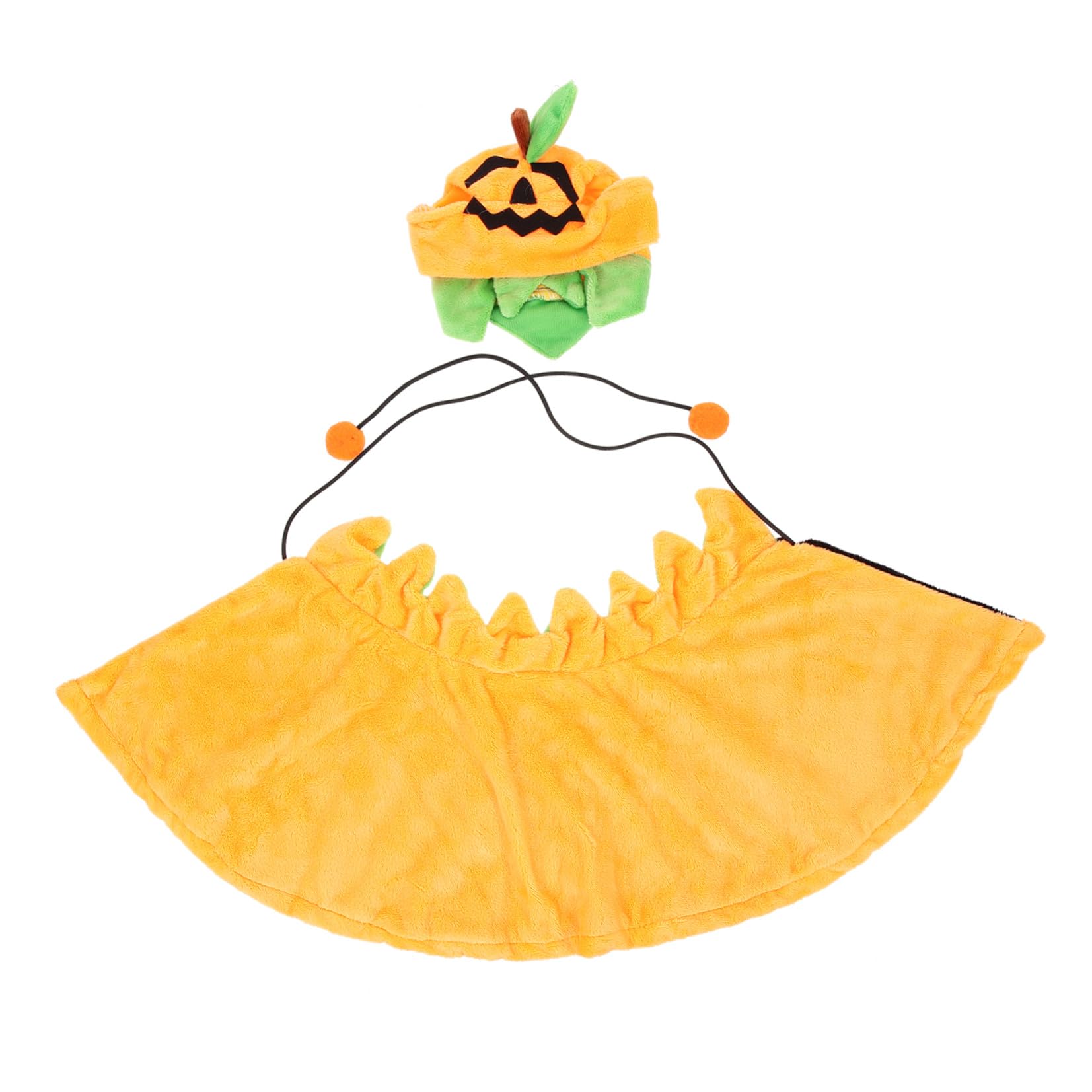 POPETPOP 4 Set Mantello Per Animali Domestici Mantello Di Peluche Per Animali Domestici Costume Da Zucca Di Halloween Per Gatti Mantello Di Zucca Per Cani Costume Di Halloween Per Cani