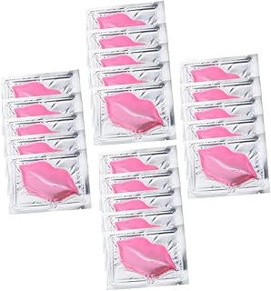 20 Peças Máscara Labial Esfoliante Máscara Hidratante Faciais Hidratantes Máscara Labial Hidratante Máscara Labial Reduz Rugas Almofadas De Gel Labial Para Dormir Reduz
