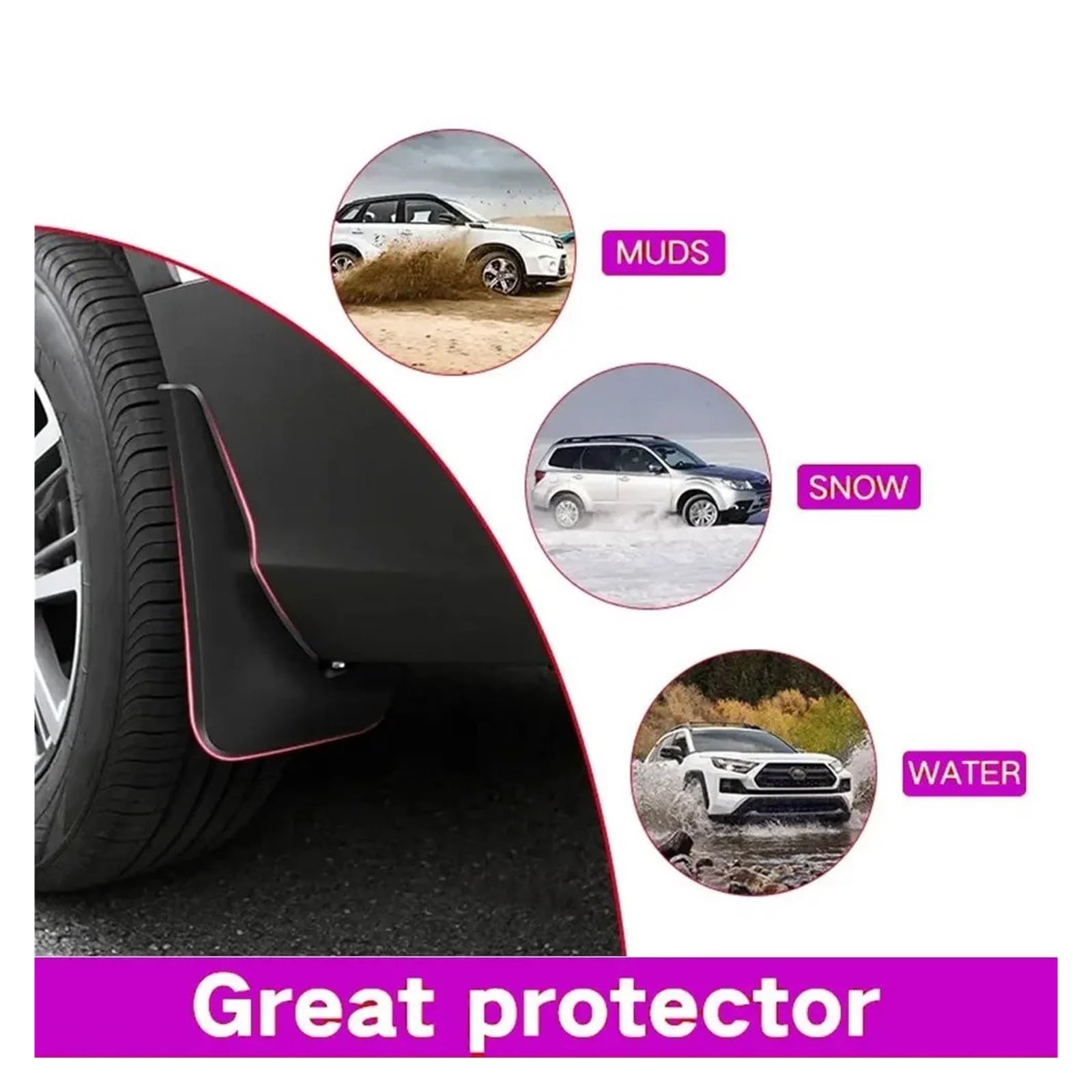 Faldillas para Coche para BMW para Mini para Clubman R55 R56 2010-2022 Guardabarros Accesorios Coche