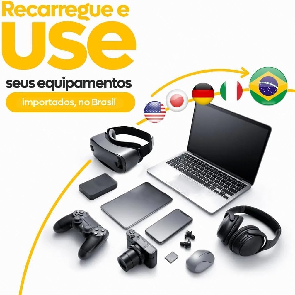 Kit 3 Adaptadores Tomada Universal Padrão Europeu/UK para Brasil 10A 250V Bivolt 110V/220V - Versatilidade e Segurança em Todas as Viagens Kit 3 Adaptadores Tomada Universal Padrão Europeu/UK para Brasil 10A 250V Bivolt 110V/220V - Versatilidade e Segurança em Todas as Viagens