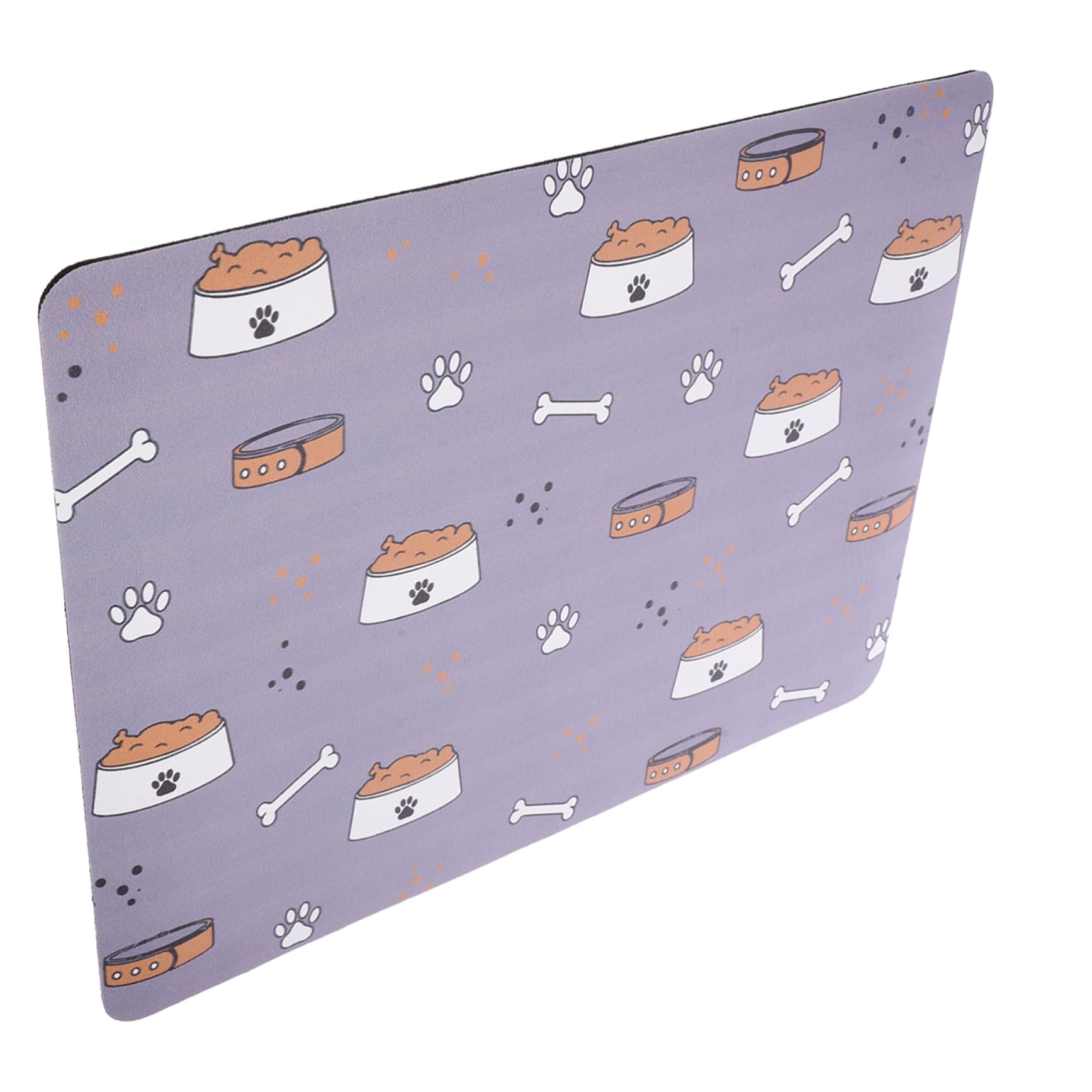 Sosoport 4pezzi Tappetino Antiscivolo Per Ciotole Di Cibo Per Animali Domestici Design Facile Da Pulire Materiale Sicuro e Leggero Per Uso Versatile Casa