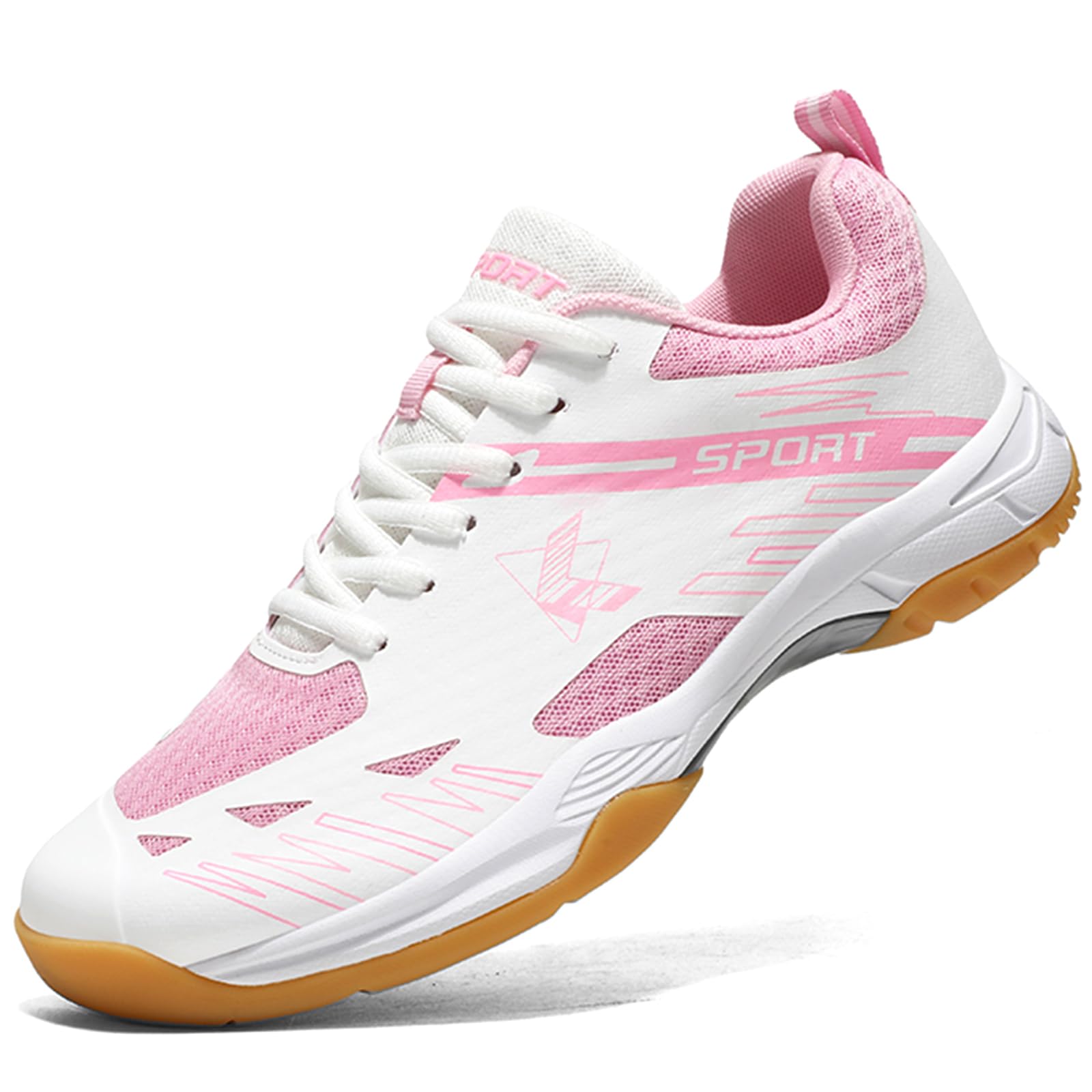NGARY Chaussures d'intérieur pour Femmes, Chaussures de Badminton légères et antidérapantes, Baskets de Volley-Ball, de Tennis de Table