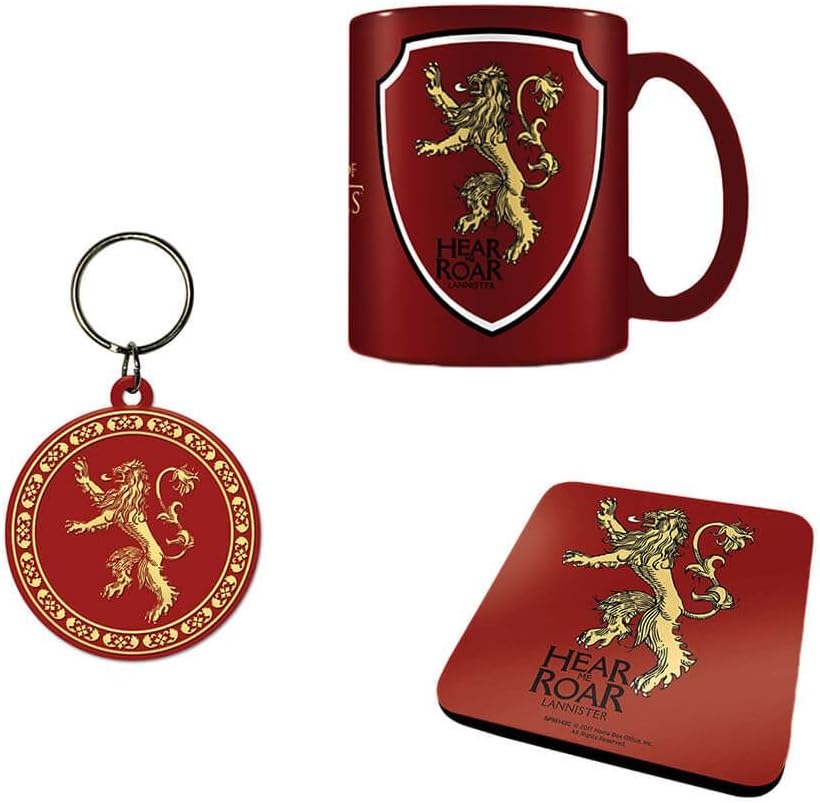 Pyramid International GAME OF THRONES - LANNISTER (MUG COASTER & KEYCHAIN)