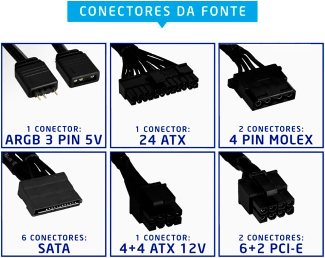 Review Fonte ATX Gamer Evus EVG600 ARGB: Desempenho e Estilo que Impressionam! 8 614zSHOsTWL. AC SL1200