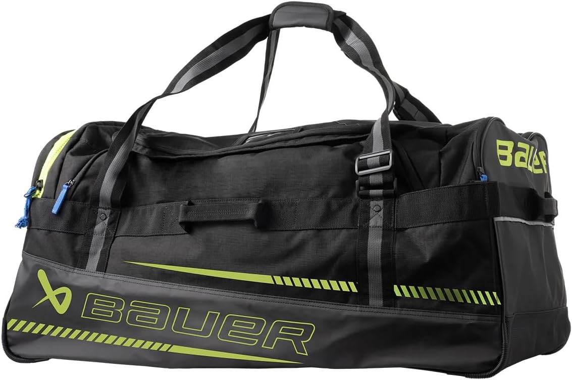 Bauer Hockey Elite Carry Bag '24 (Junior/Medium, 32"x18"x16", Black/Neon)