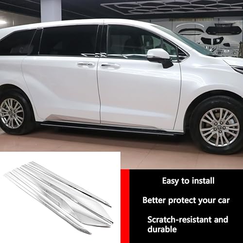 Miniatura 2 de Accesorios de automóvil para Toyota Sienna 2021 2022 2023 2024 2025 carcasa exterior de puerta lateral de carcasa (cromado) ABS 4 piezas