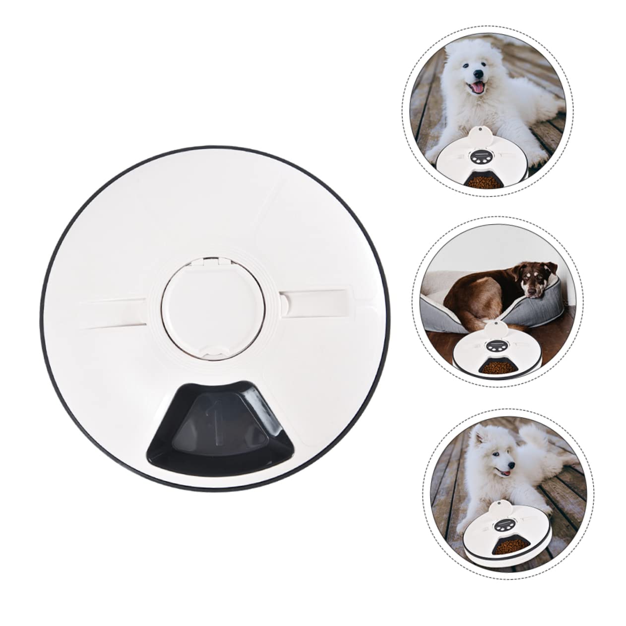 VILLCASE Comedero para Mascotas Comedero para Gatos Cronometrado Plato De Comida para Gatos Contenedor De Comida para Gatos Comedero para Gatitos Abdominales Inteligente Tazón De Comida