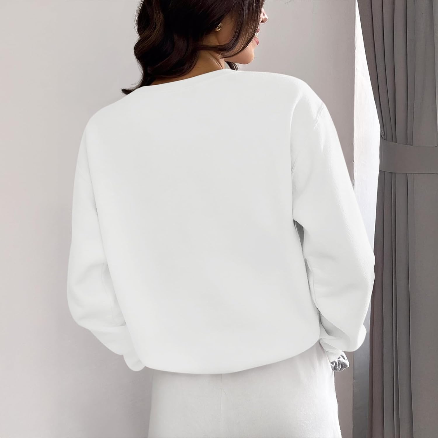 KEEVICI Cute Bow Strawberry Floral Sweatshirt Women Flower Kawaii Aesthetic Hoodie Graphic Sweatshirts Cotton Pullover - Image 4