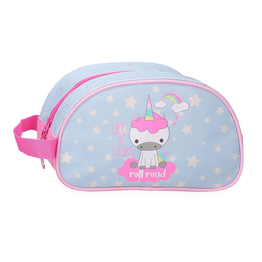 ROLL ROAD I Am a Unicorn Neceser Adaptable Azul 24x14x10 cms Poliéster