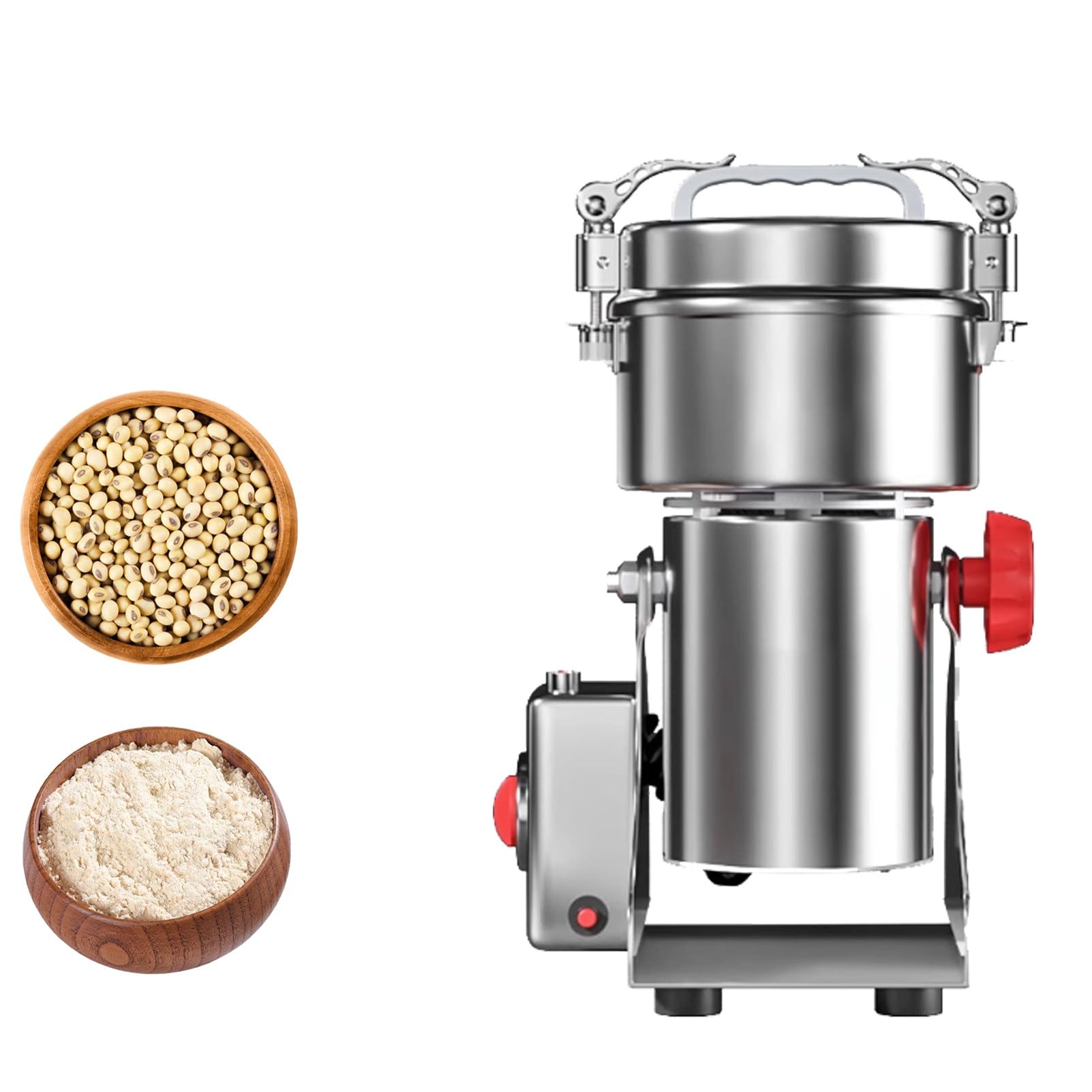 Pnpaea Electric Grain Grinder Mill,Spice Grinder,Coffee Grinder,304 Stainless Steel with Overload Protection for Spice/Herb 430-800g