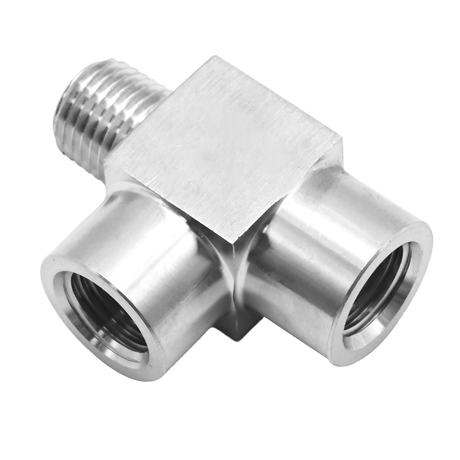 Closmos 304 Stainless Steel Pipe Fitting, Street Tee, Male - View #3