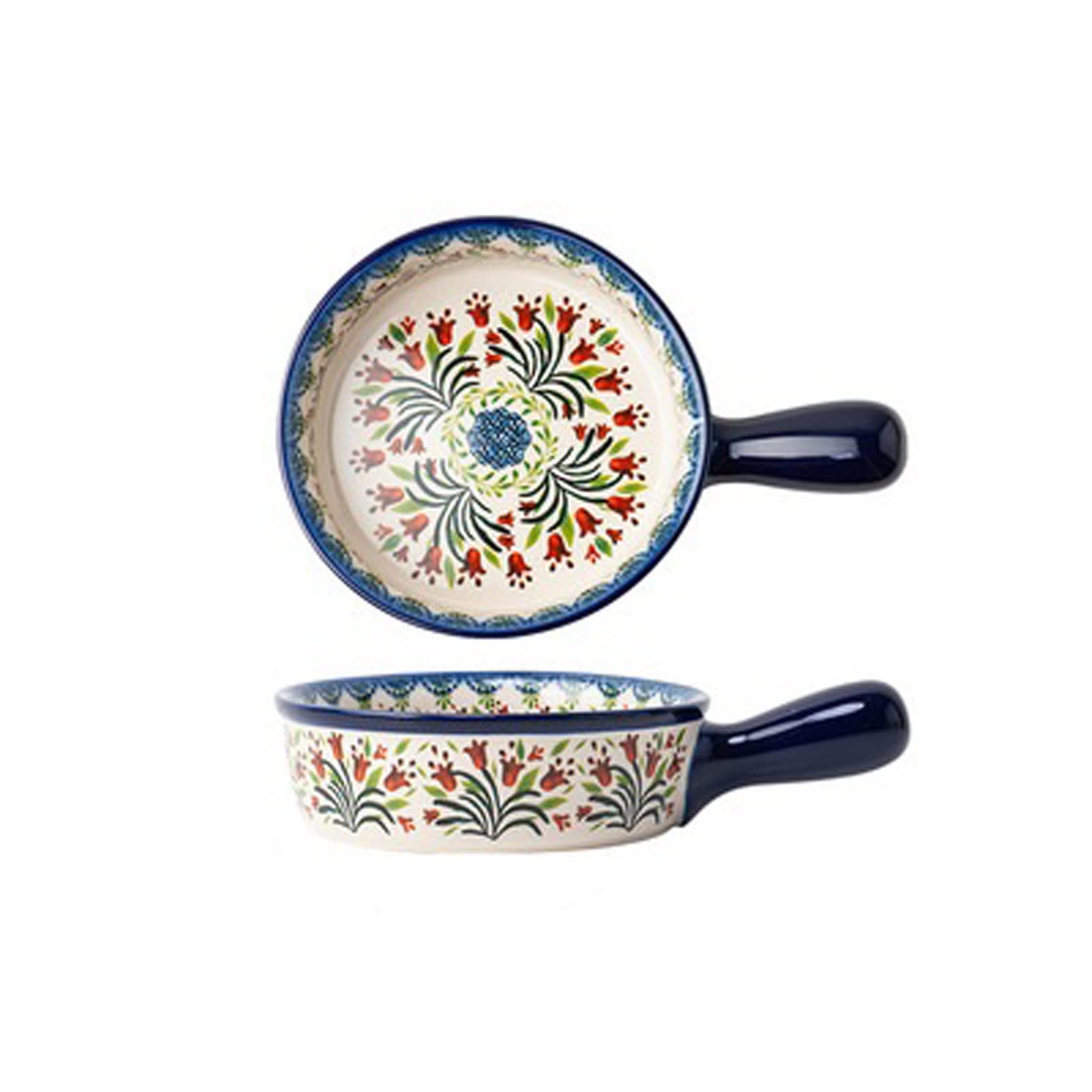Obuuszne naczynie do pieczenia, naczynia do pieczenia Ceramiczne naczynia do pieczenia Domowe naczynie do pieczenia Ręcznie malowane talerz sałatkowy Miska do ryżu Obustronna forma do pieczenia Zastaw