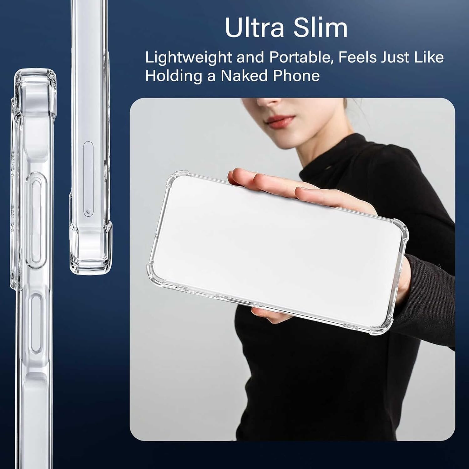 Compatible with OnePlus 15 Case Cover Clear TPU Case Shockproof Bumper Protective Phone Cover,Lightweight Shockproof Anti-Slip Transparent Protective Phone Cover Case 2026 - view 5