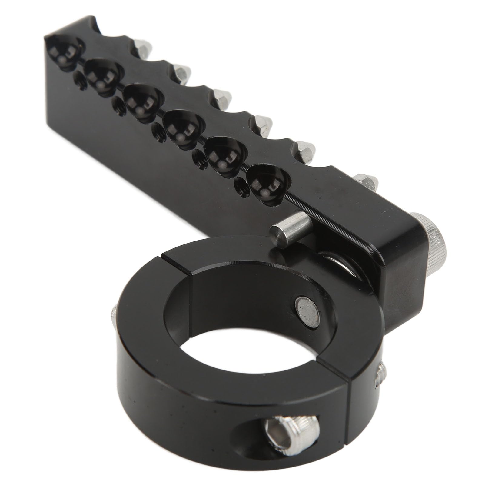 KUIDAMOS Regulowane Aluminiowe Podnóżki CNC z Zębami ze Stali Nierdzewnej Zapewniające Komfort Jazdy Motocyklem dla Zderzaka 32 Mm, 2 Sztuki Idealny Prezent dla Entuzjastów Motocykli