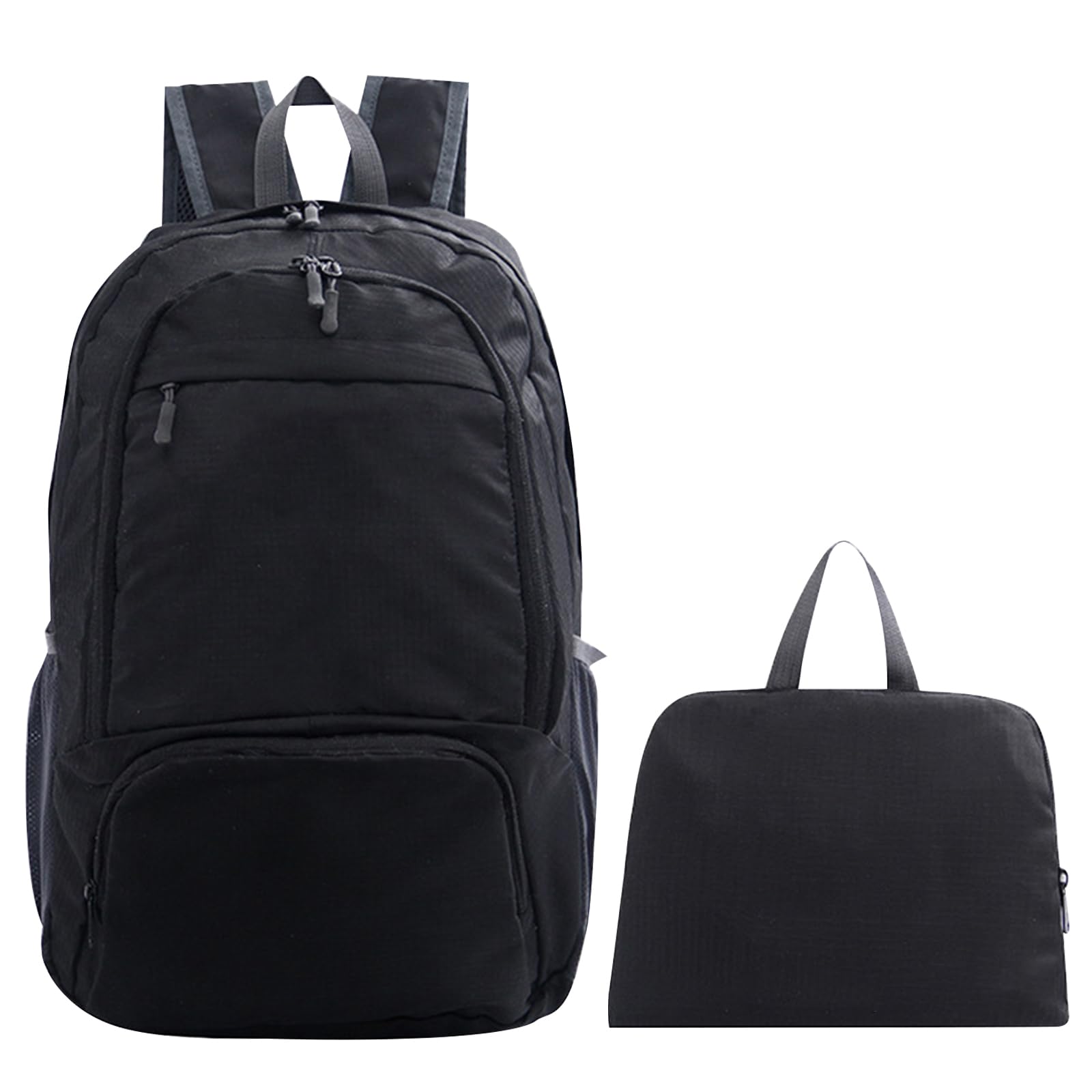 DAVBNM 30L Foldable Rucksack Lightweight Foldable Backpack Water Resistant, Travel Hiking Folding Outdoor Backpack, Unisex Durable Handy Daypack Outdoor Camping Hiking Travel Women Men Kids