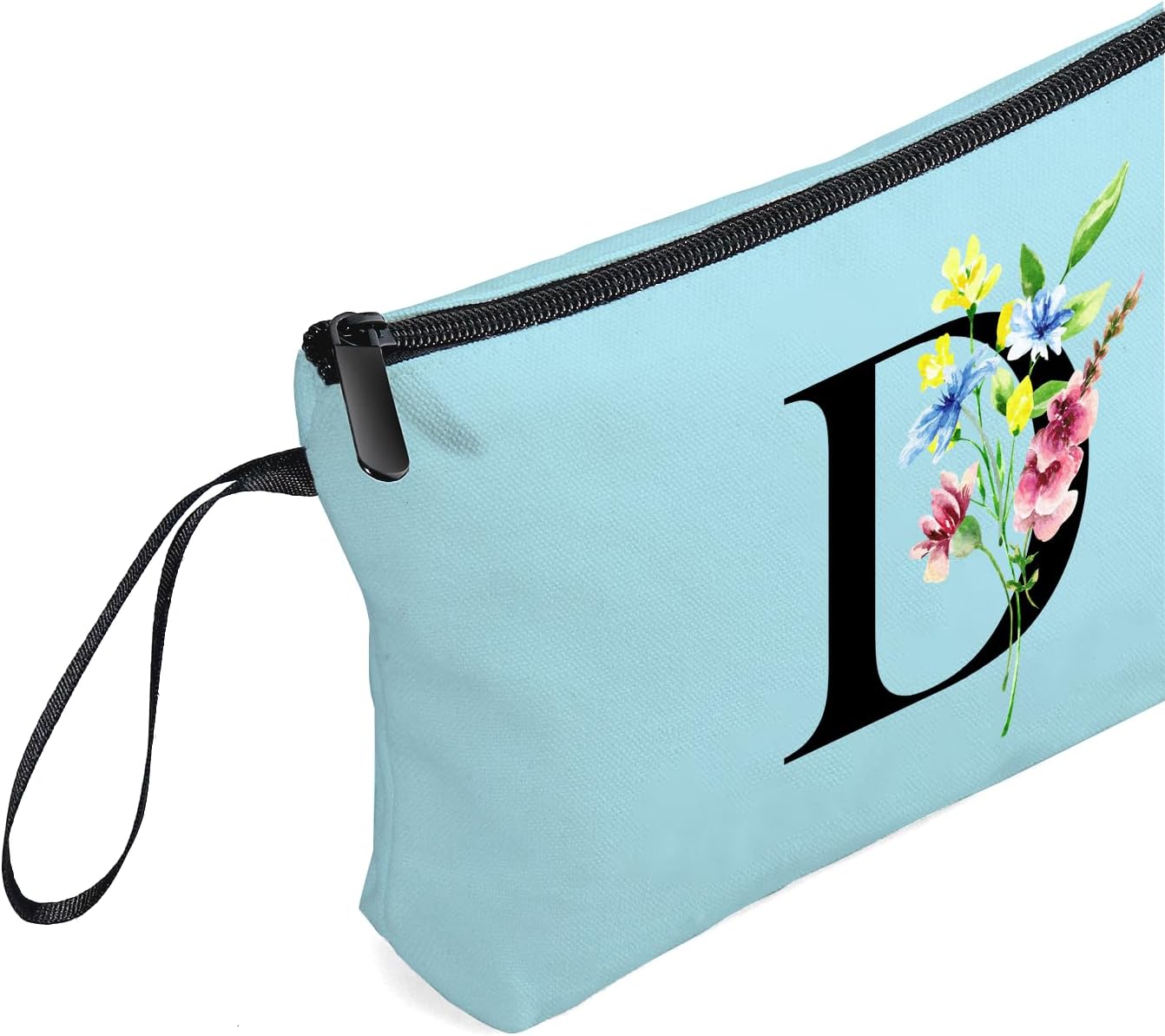 Women Birthday Maid of Honor Monogrammed Gifts for Bride Bridesmaid Sister Friend Her Teacher Makeup Cosmetic Bag with Mirror Mothers Day Christmas Graduation D image 5