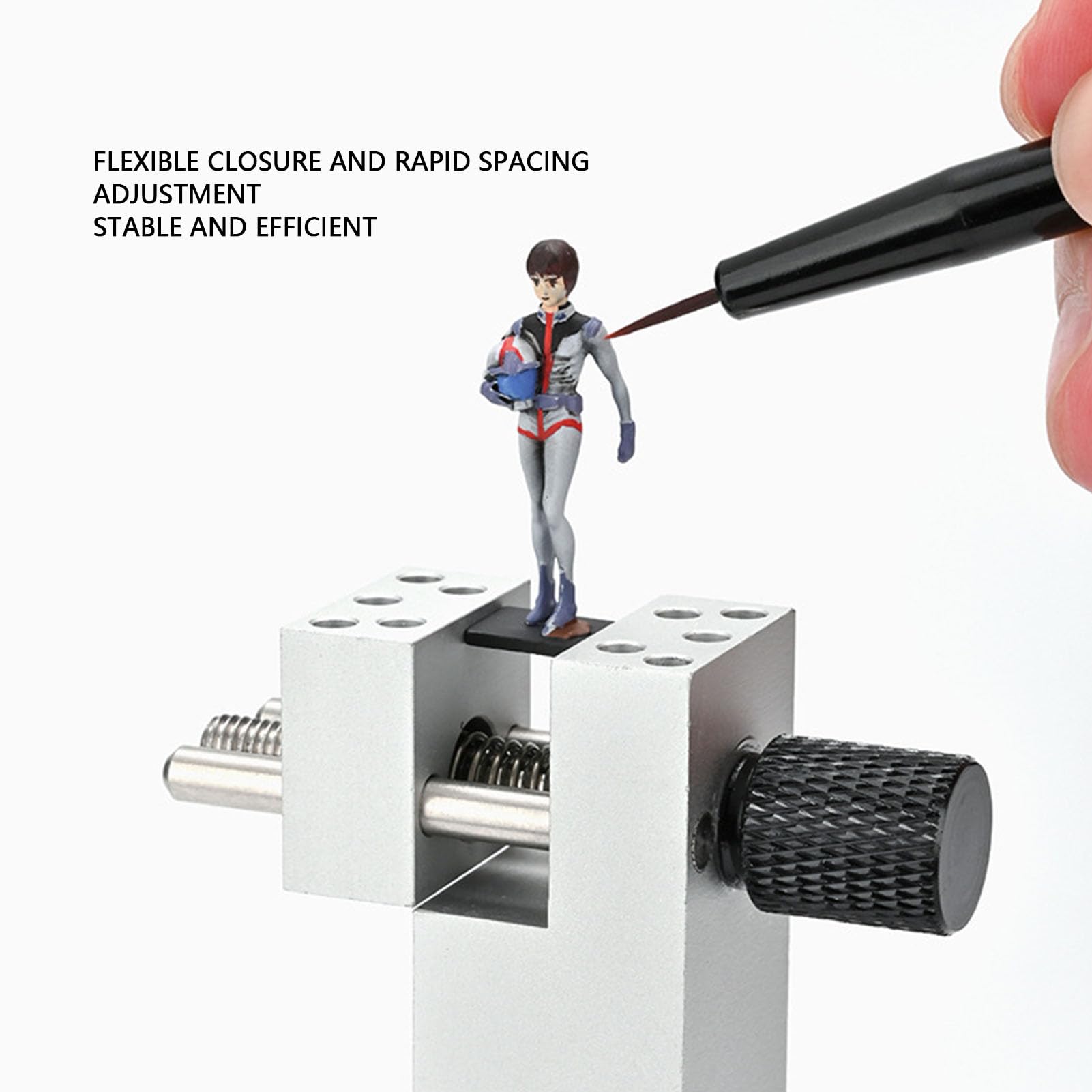 Mini Morsa, Piccola Morsa da Banco Regolabile in Lega di Alluminio per Pittura di Modelli, Piattaforma Girevole a 360 Gradi per Artigianato e Riparazioni