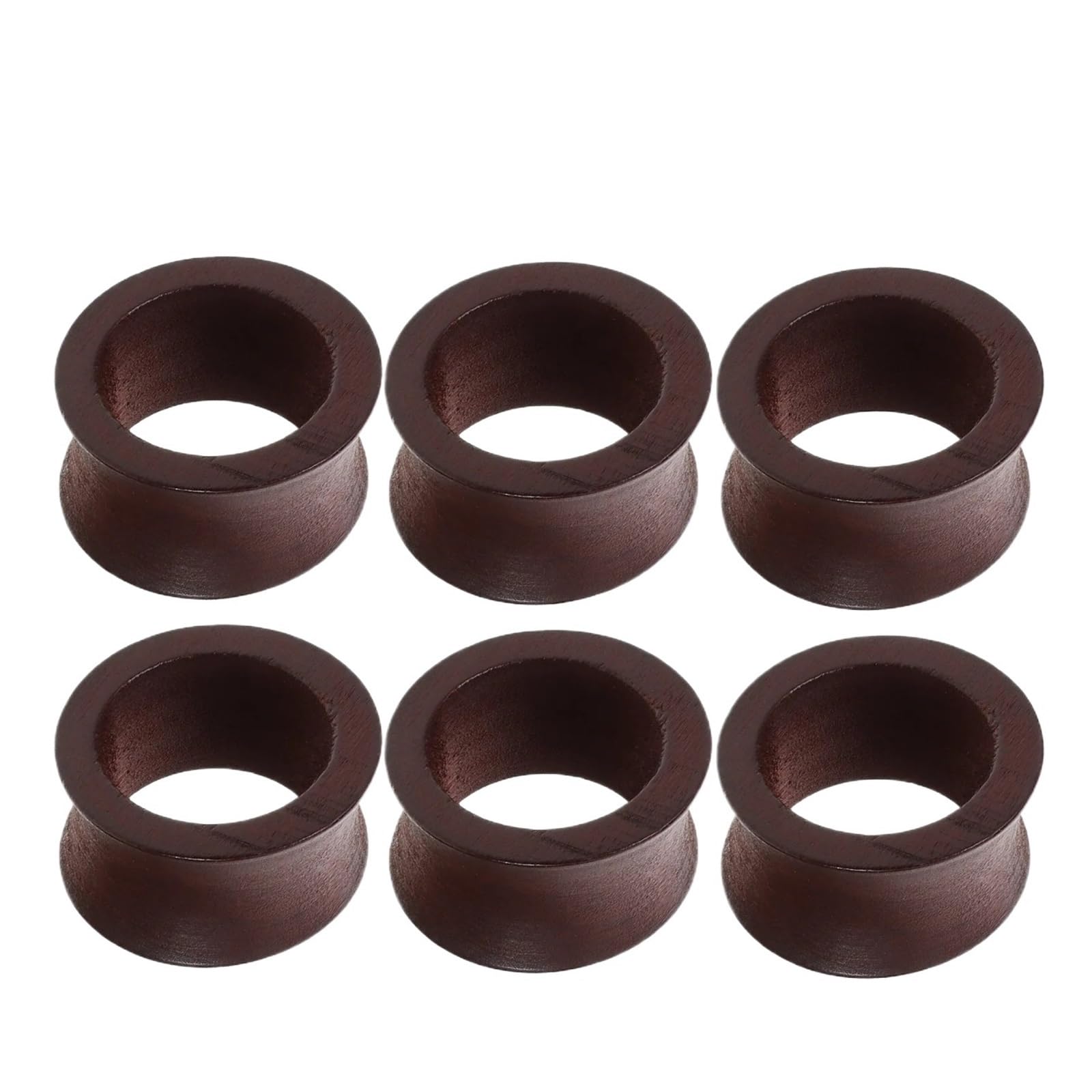 Wooden Napkin Rings 6Pcs Wooden Napkin Rings