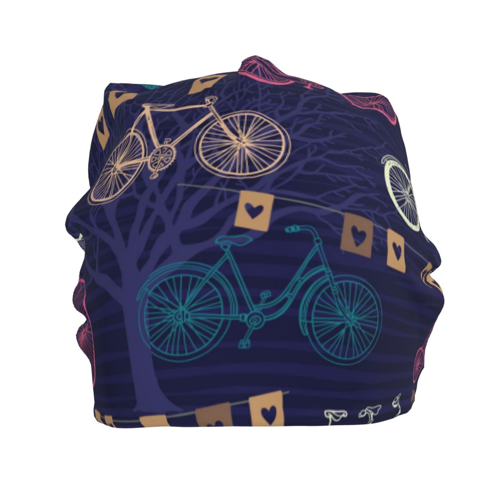 Bicycle Beanie Hat Funny Beanie Cap Cute Knit Beanies Funny Knit Cap for Cycling Women Men Outdoor