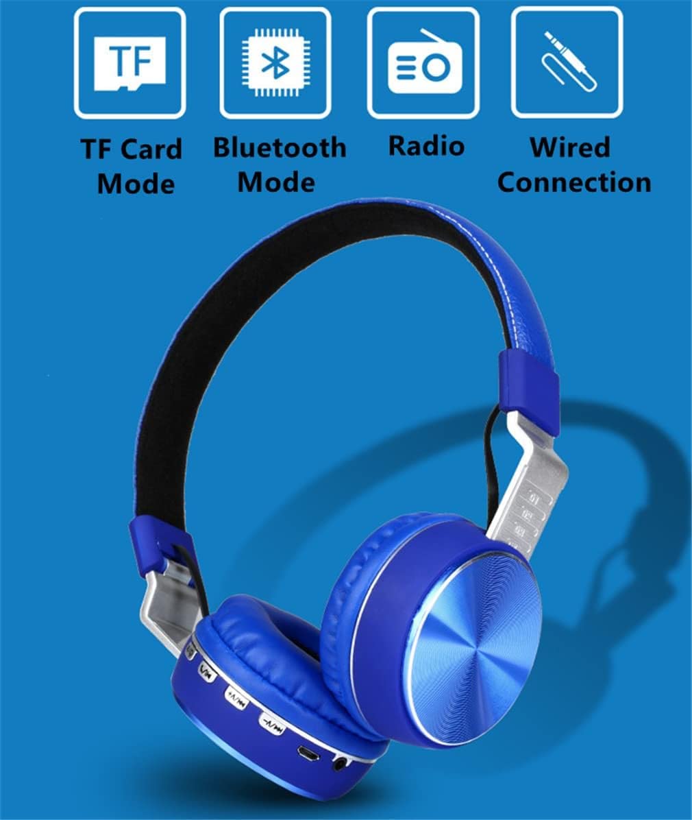 Bezprzewodowe Słuchawki Nauszne Bluetooth 5.0, Nauszne Składane Słuchawki Z Aktywnym Tłumieniem Szumów, Hi-res Audio, Deep Bass, 10 Godzin Odtwarzania, Z Mikrofonem, Fm, Sd/Tf, Red