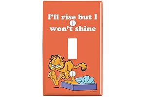 GRAPHICS & MORE Garfield I'll Rise but I Won't Shine Plastic Wall...