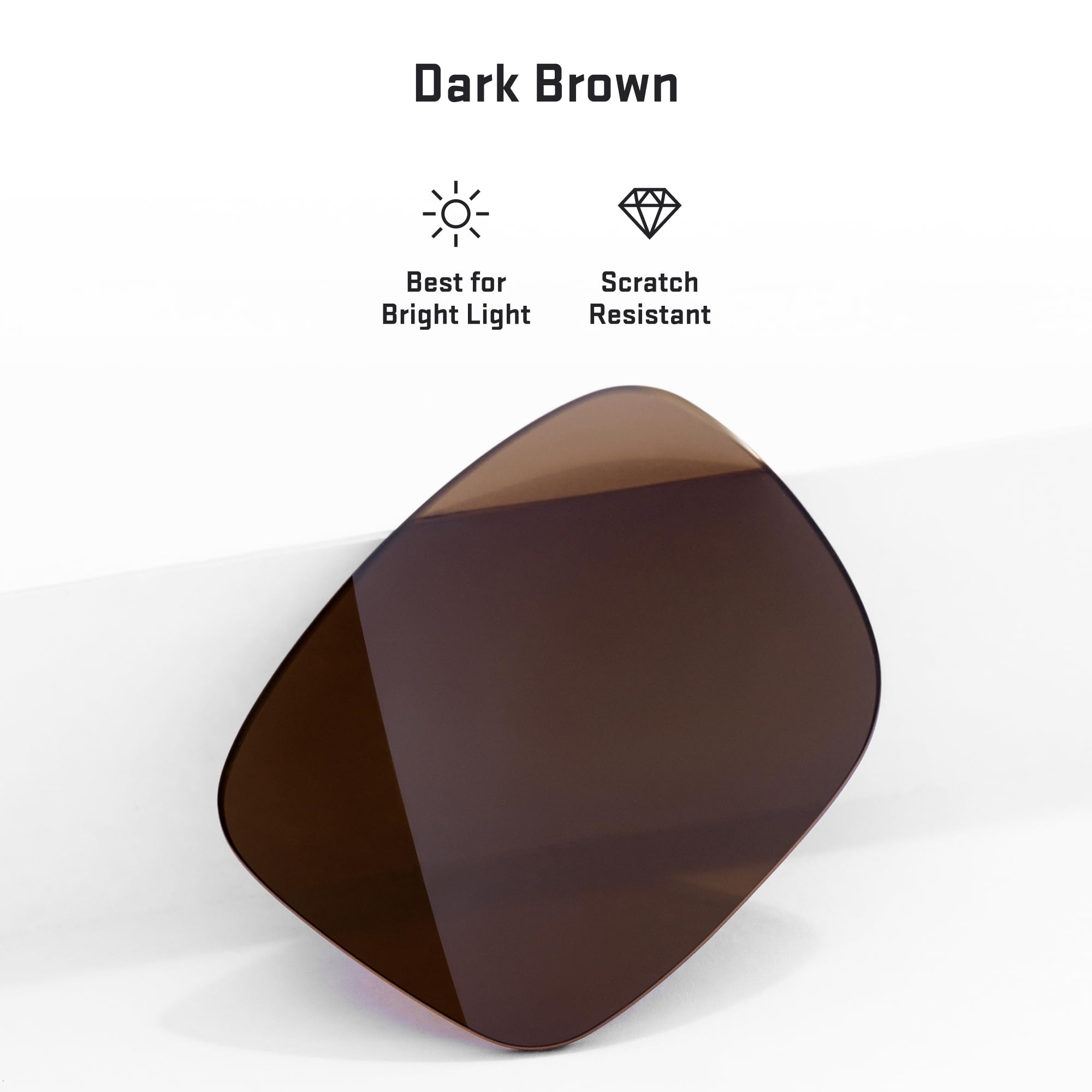 Revant Lentes de reemplazo compatibles con Spy Optic Rebar Dark Brown | Standard Polarized Dark Brown, Polarizado contra reflejos, 100 % protección UV, Resistente a impactos y arañazos