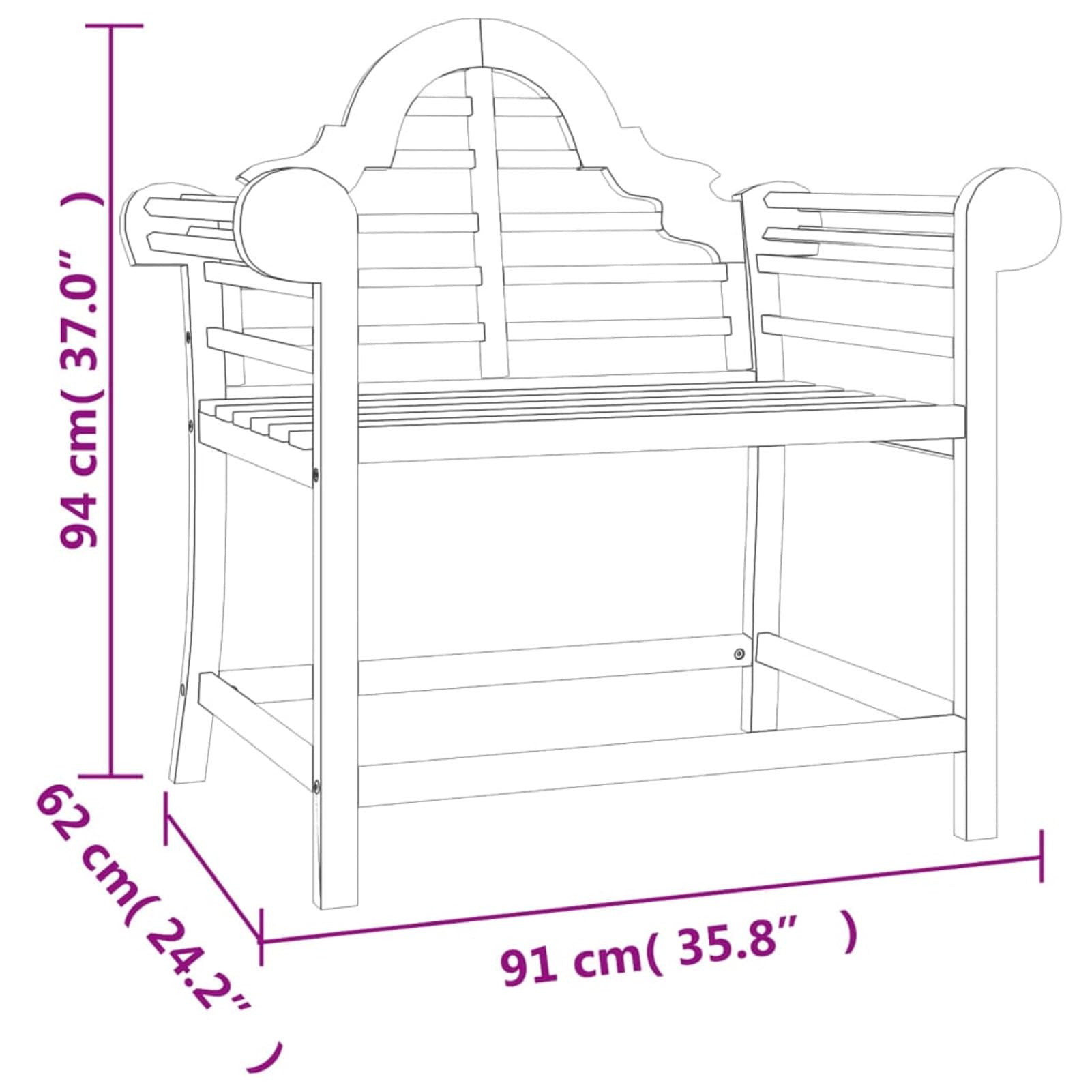 319151 Sedie da Giardino 2 pz 91x62x94 cm in Legno Massello di Teak Testata in Legno,Testata Letto Matrimoniale Muebles Dormitorio Spalliera Letto Testiere per Letto Matrimoniale