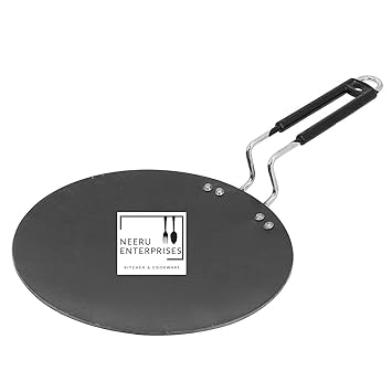 Iron Tawa with Steel Handle Can be Used Gas Stove | Diameter (Roti Tawa,25cm-10 Inch)
