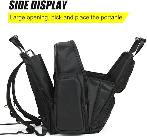 Miniatura 2 de FASITE Mochila para herramientas  Almacenamiento y organizador profesional resistente para contratistas, electricistas, fontaneros, HVAC, solapa