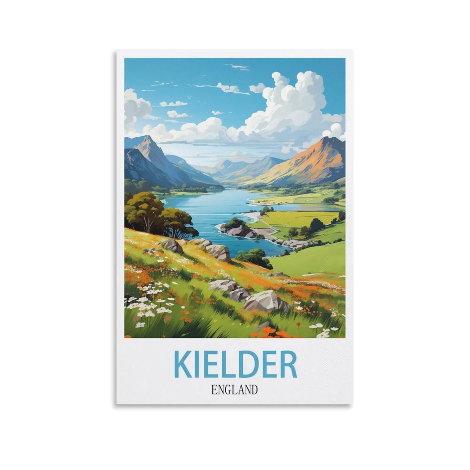EZMLFA 5D Diamond Painting Kits for Adults,Kielder England Diamond Art Kits for Beginners,Full Drill Diamonds Gem Art for Home Wall Decor Gift 30x40cm