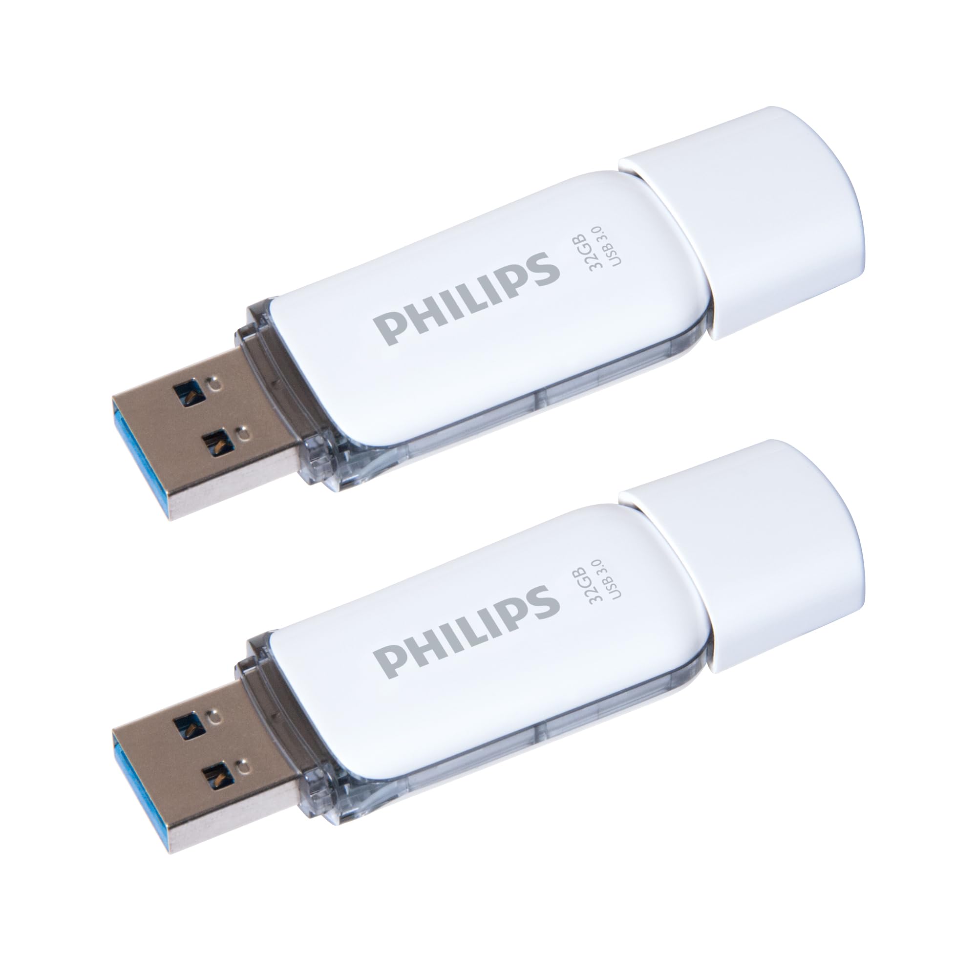 Philips Snow Edition Super Speed 3.0 USB-Flash-Laufwerk 2X 32 GB für PC, Laptop, Computer Data Storage, Lesegeschwindigkeit bis zu 100 MB/s