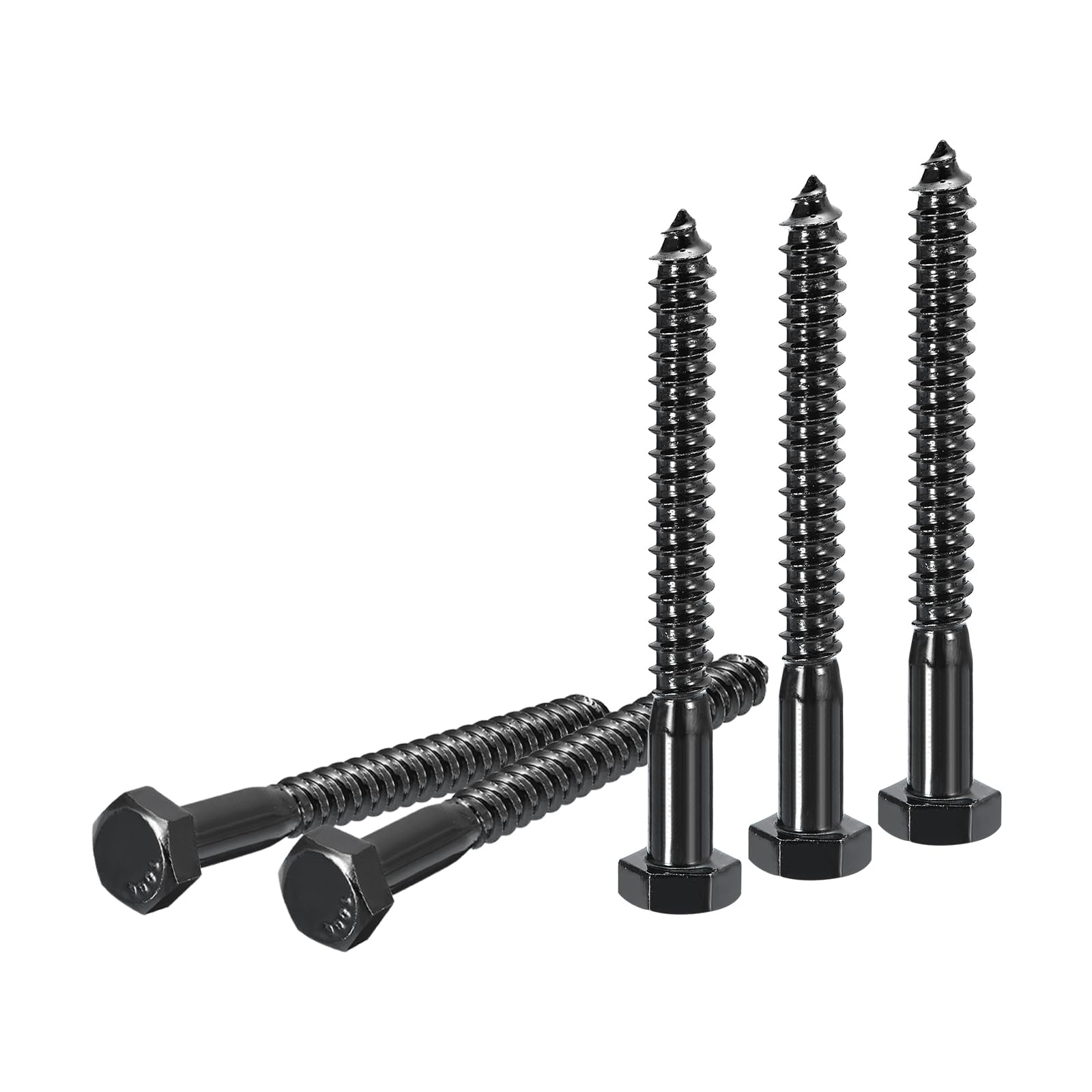 DTGN 5/16" x 3" Hex Lag Bolts, 10 Pack, for Woodworking Furniture