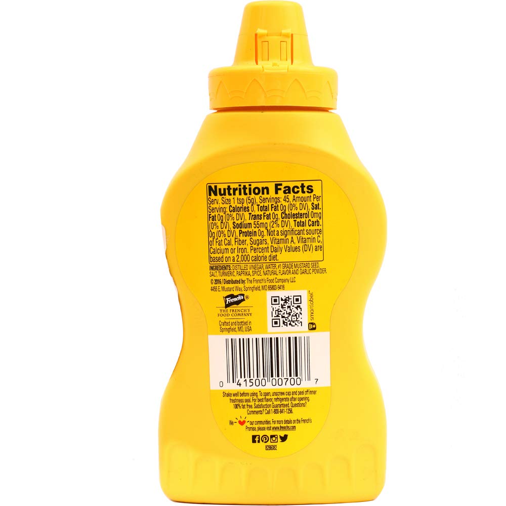 French’s Classic Yellow Mustard Sauce, 226g - Image 2 thumbnail