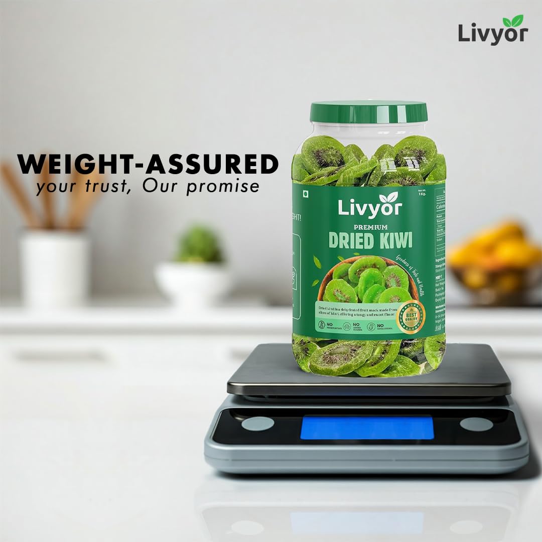 Livyor Premium Dried Kiwi for eating - 1kg | Kiwi Dry Fruits | Delicious and Tasty | Dehydrated Fruits | Naturally Sweet | Pack of 1 - Image 8 thumbnail