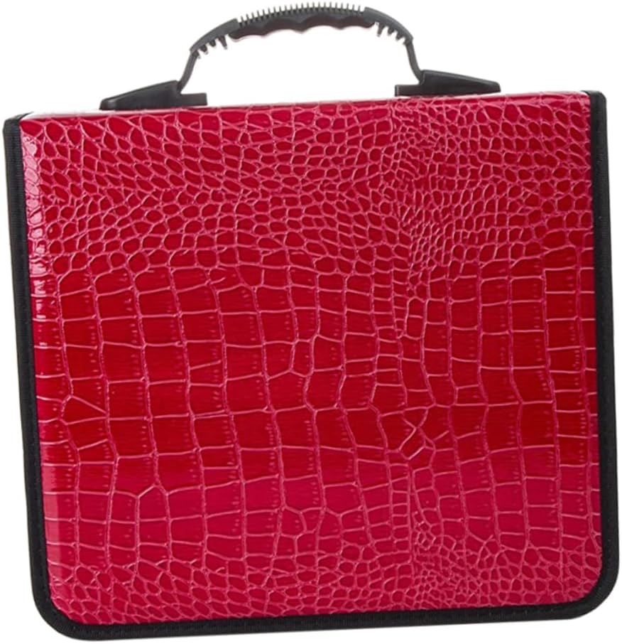 STOBAZA 2pcs Cd Storage Pouch Tote Handle Holder Cd Dvd Pu Bag Large Capacity Organizer for Dvd Bag