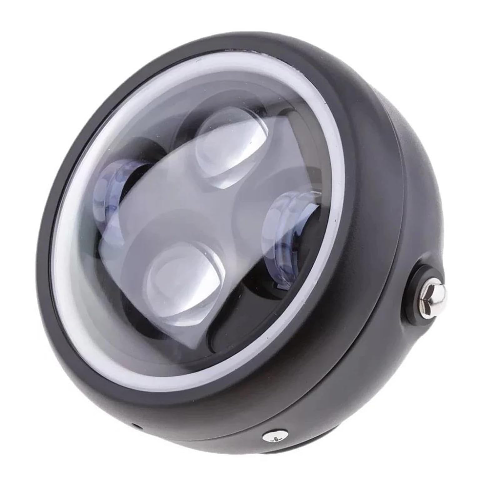 Per Harley Per Davidson FLD Touring Softail 7 Pollici Universale LED Moto Faro Angel Eye