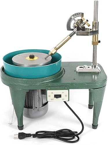 Máquina eléctrica de facetado de gemas, 0-2800RPM, pulidora de joyas de jade, molinillo plano de jade para jade, ágata, ámbar y piedras preciosas