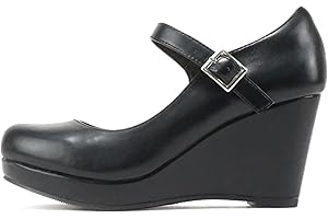 Women's Trendy Mary Jane Wedge Heel Platform Shoes