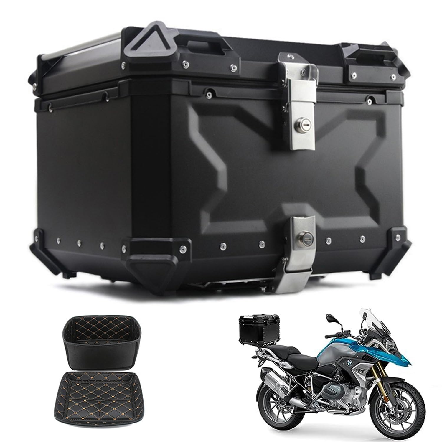 Amazon.co.jp: 汎用 リアトランク バイク用リアボックス スクーター 