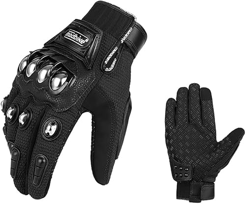 Guantes de motocicleta Flujo de aire de acero nudillos pantalla táctil BMX MX ATV MTB Motocross Dirt Bike Racing Downhill guantes tácticos disponible en Yaxa Colombia