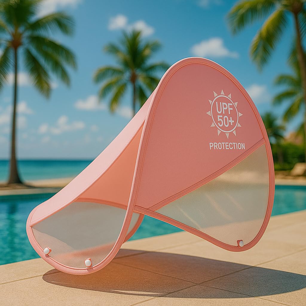 HECCEI Parasol Pare Amovible pour Bouee Protection UPF 50+