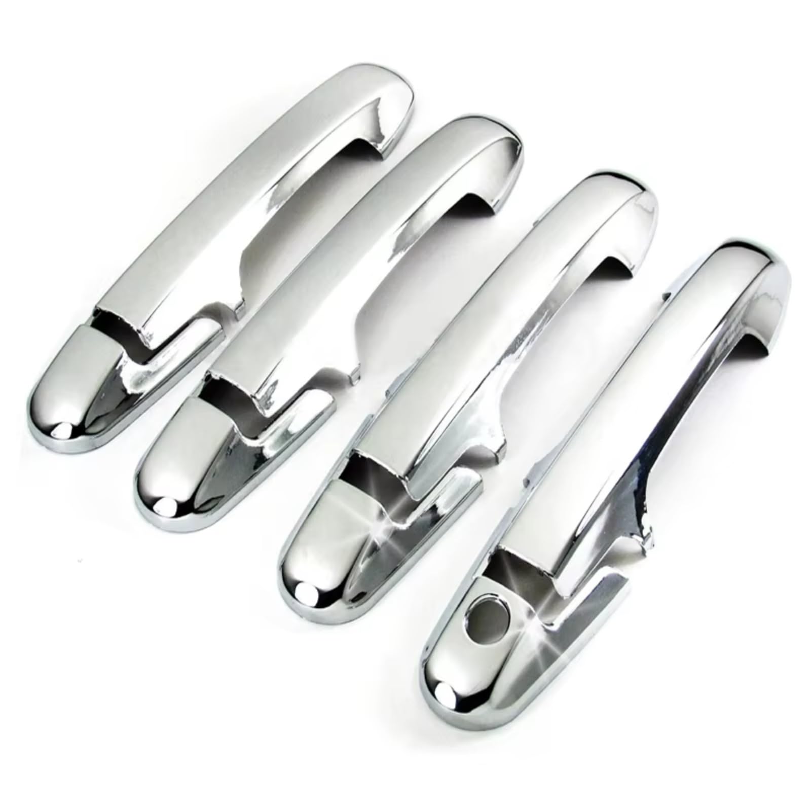 Dspolimv One Color Outer Door Handle Cap Compatible With Accord 2003 2004 2005 2006 2007 Sedan Car Door Handle Cover Trim Silver Abs Accessories Modification Replacement