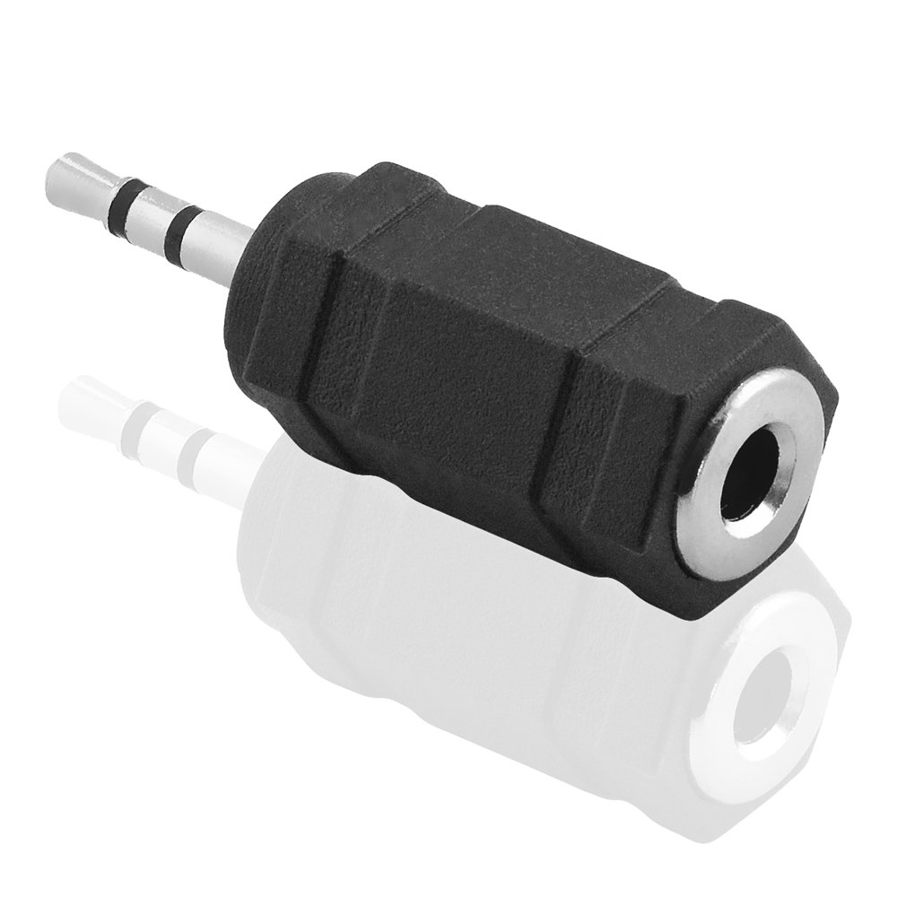 REY AUX Adapter Doppelt Weiblich 3,5 Mm – Klinken-Adapter Zur Verlängerung Oder Kopplung, Vernickelt