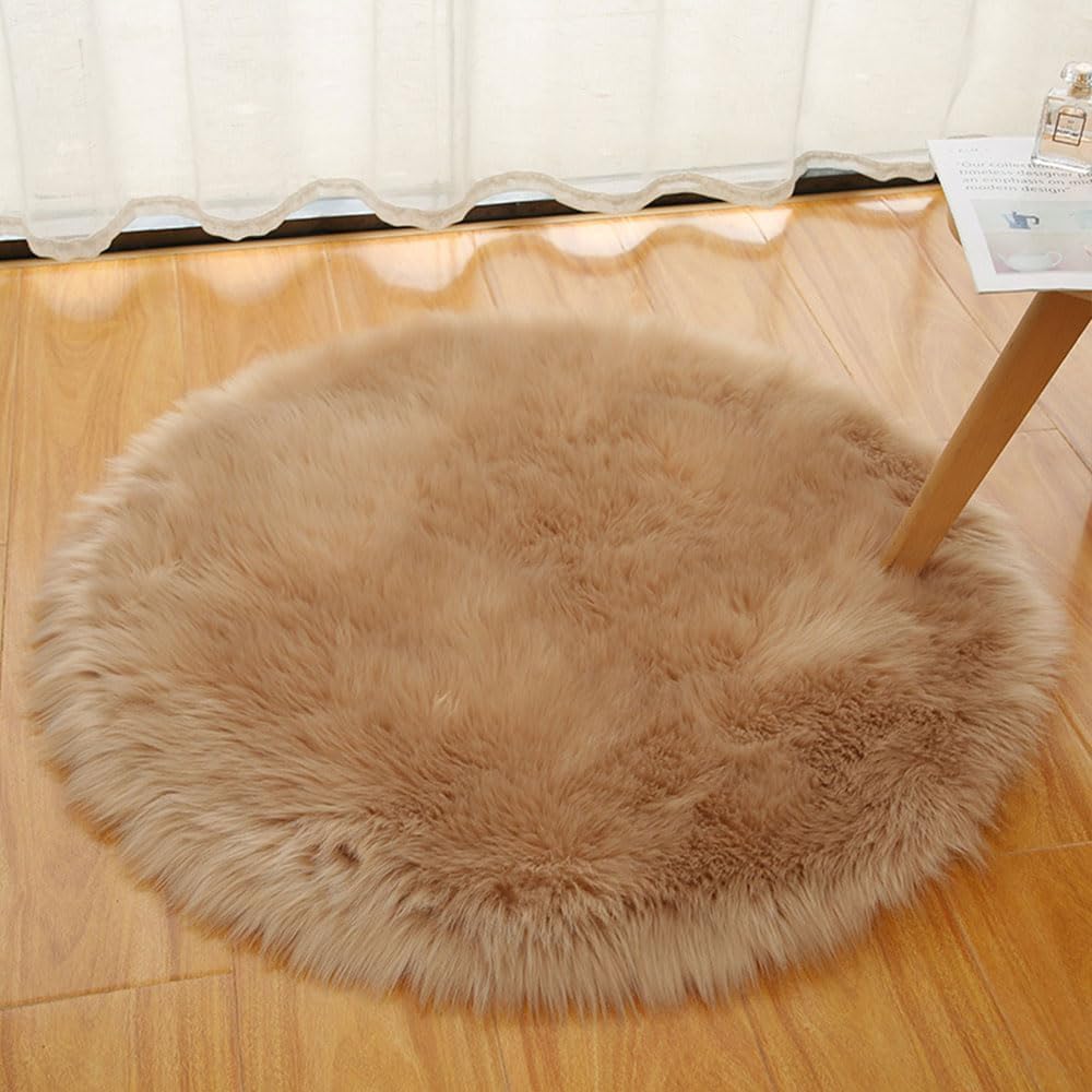 VUIKLCty Fuzzy, Round Room Décor: Modern Shaggy Rugs For The Bedroom
