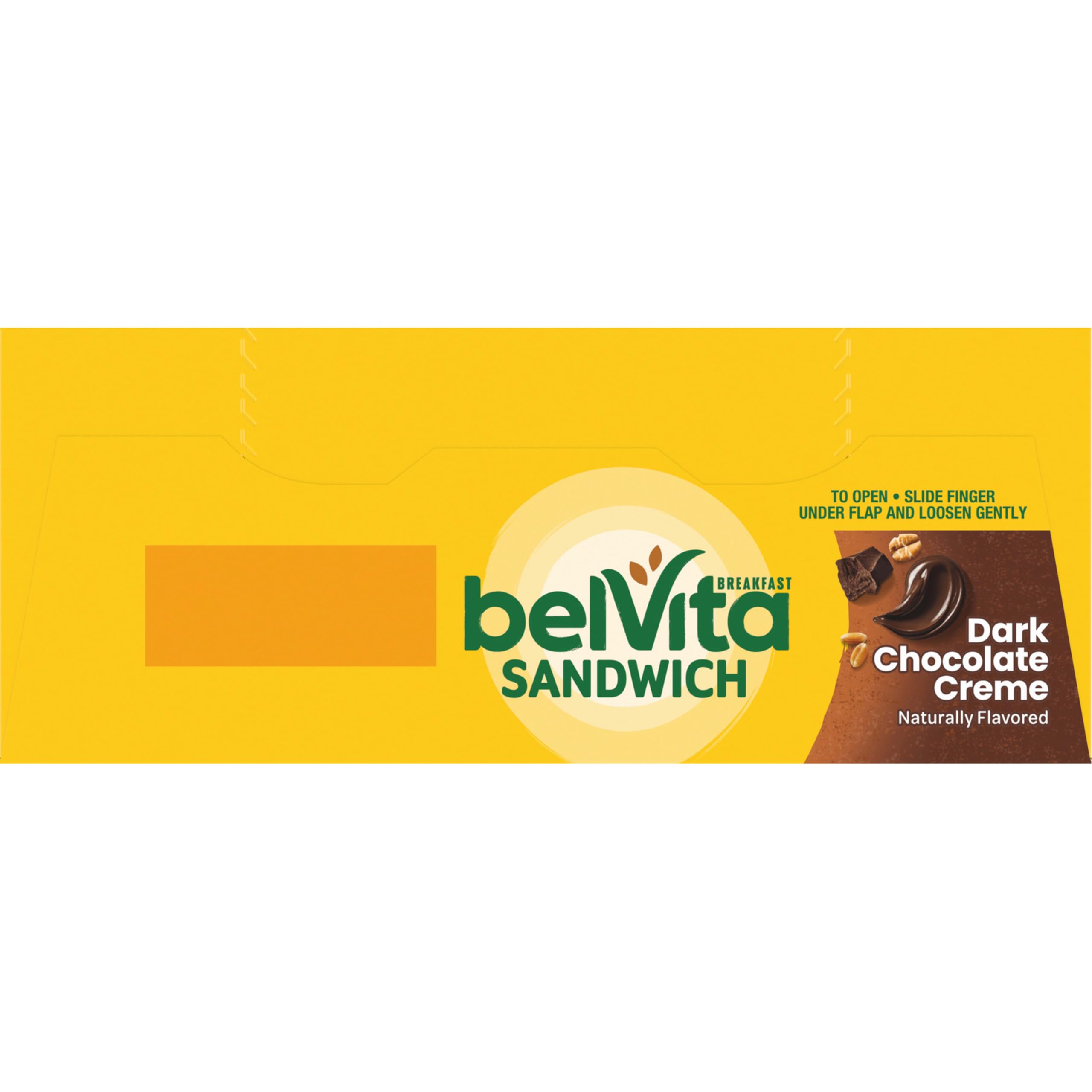 belVita Breakfast Sandwich - Galletas de desayuno con crema de chocolate negro, 30 paquetes, 6 cajas (2 sándwiches por paquete)