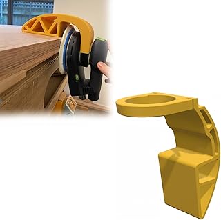 Edge Sanding Guide for DeWALT Sander, 90 Degree Sander Adapter, Precision Edge Sanding Attachment for Woodworking Projects (Yellow)